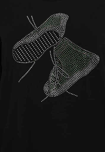 T-shirts korte mouw zwart Doris Streich - Image 3