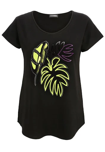 T-shirts korte mouw zwart Doris Streich