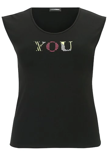 T-shirts korte mouw zwart Doris Streich