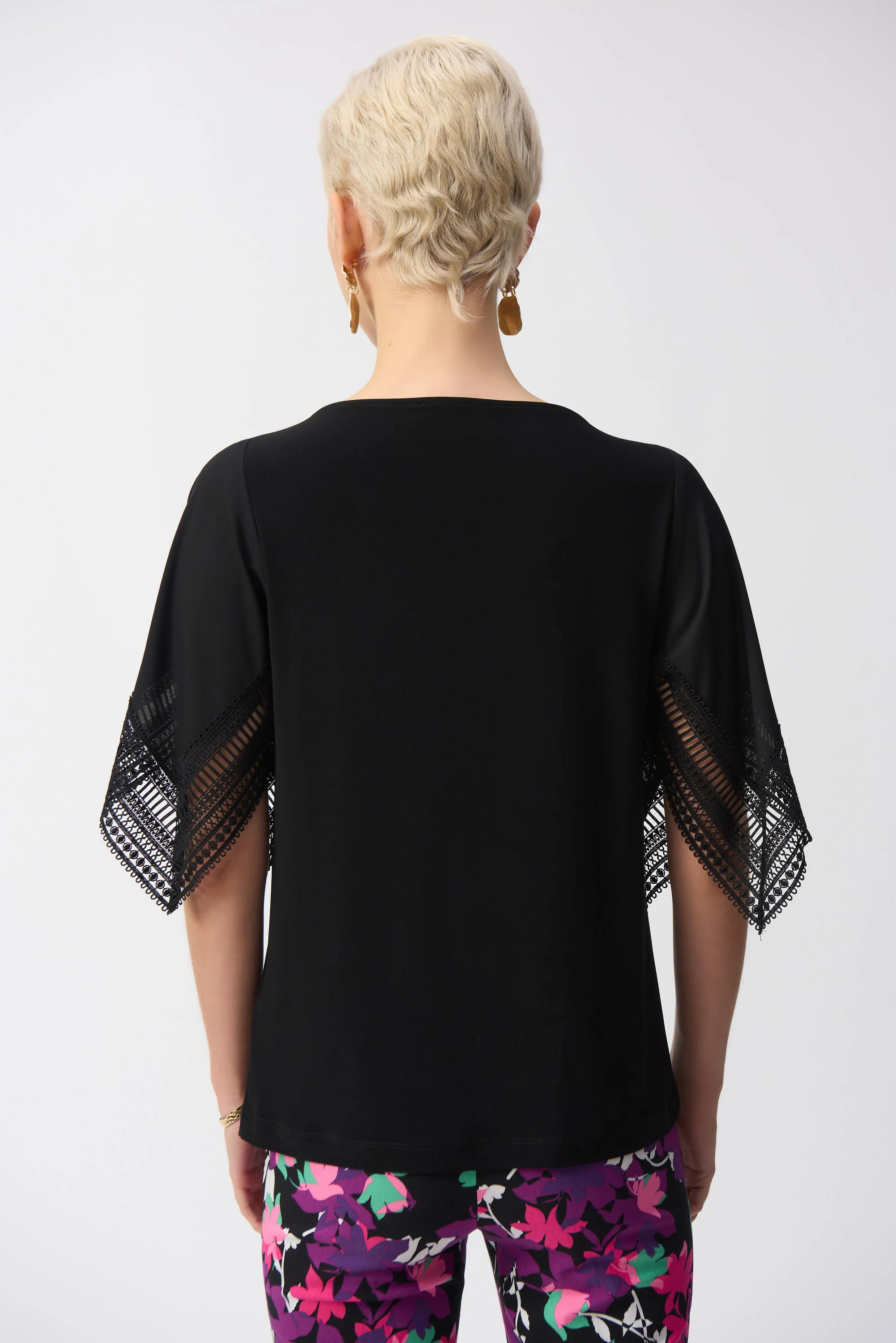 T-shirts korte mouw zwart Joseph Ribkoff - Image 3