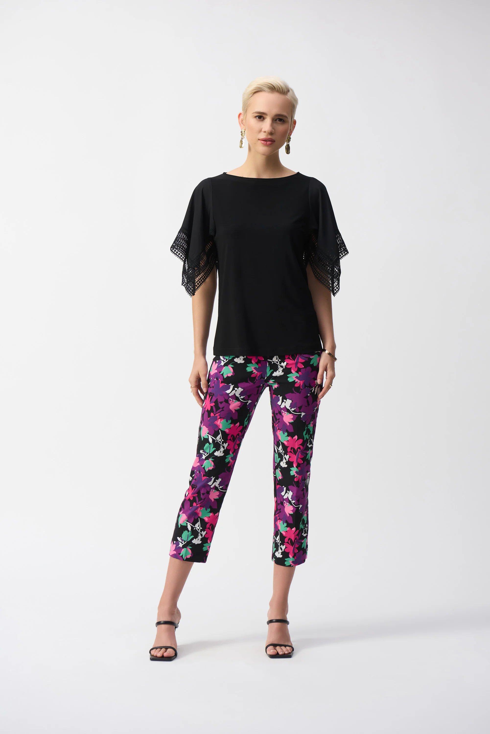 T-shirts korte mouw zwart Joseph Ribkoff - Image 4