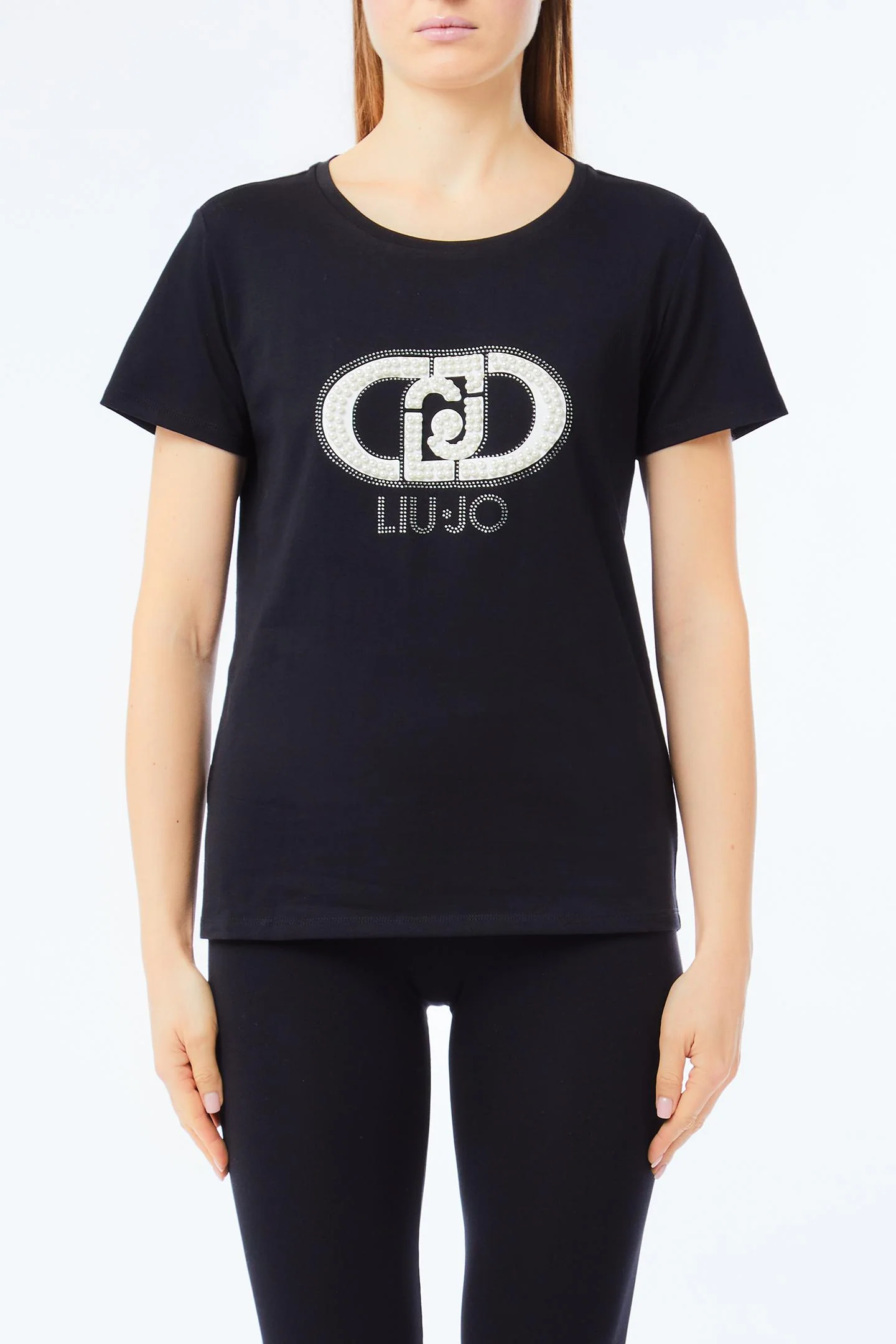 T-shirts korte mouw zwart Liu Jo