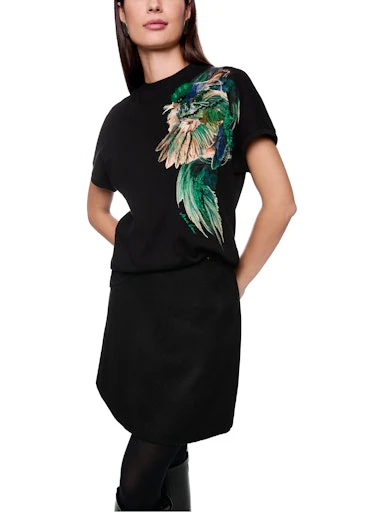 T-shirts korte mouw zwart Marc Cain