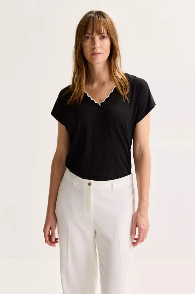 T-shirts korte mouw zwart Mayerline