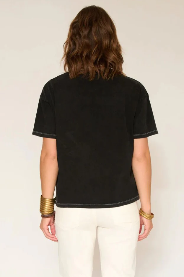 T-shirts korte mouw zwart MKT studio - Image 2