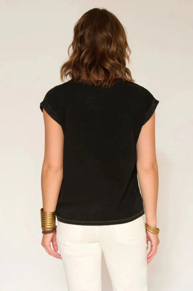T-shirts korte mouw zwart MKT studio - Image 2