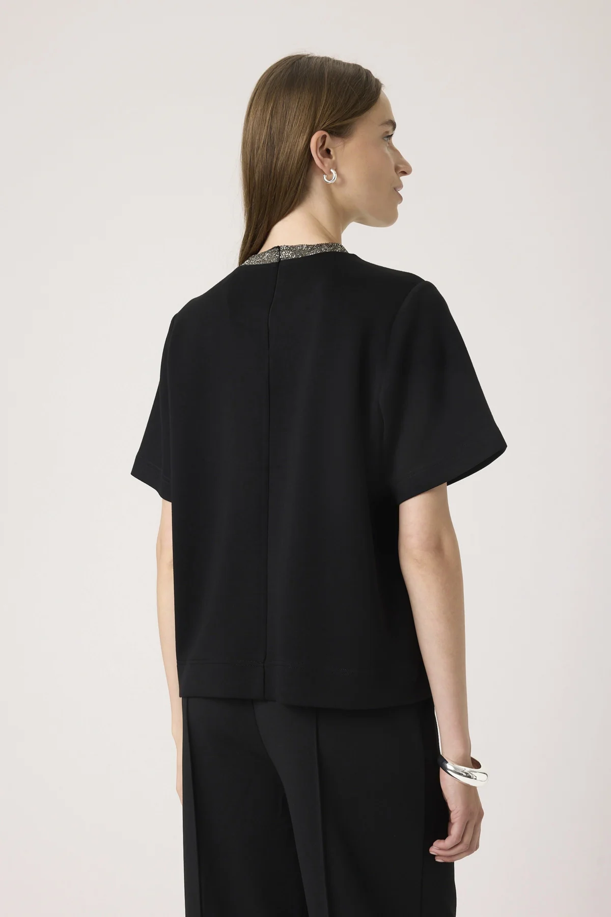 T-shirts korte mouw zwart Soaked In Luxury - Image 2