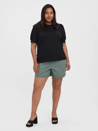 T-shirts korte mouw zwart VERO MODA Curve - Image 2