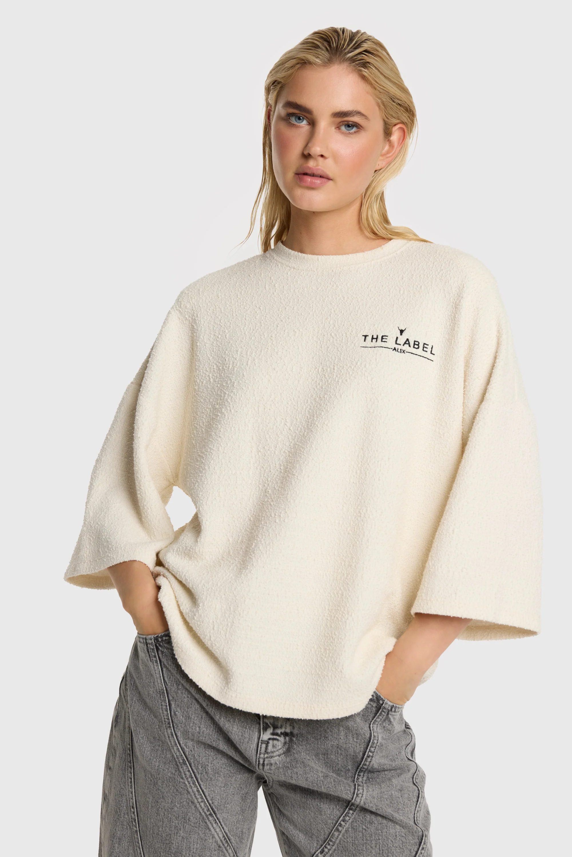 T-shirts lange mouw beige ALIX The Label