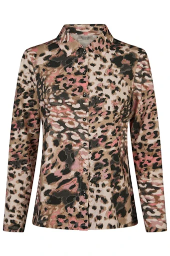 T-shirts lange mouw beige Barbara Lebek