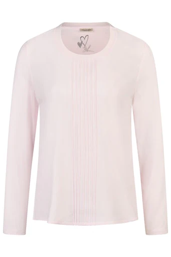T-shirts lange mouw beige Barbara Lebek