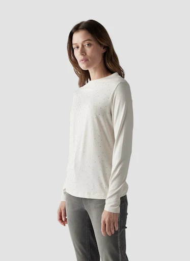 T-shirts lange mouw beige LeComte - Image 2