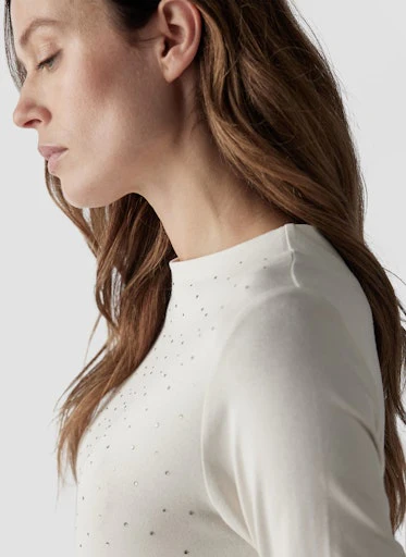 T-shirts lange mouw beige LeComte - Image 3