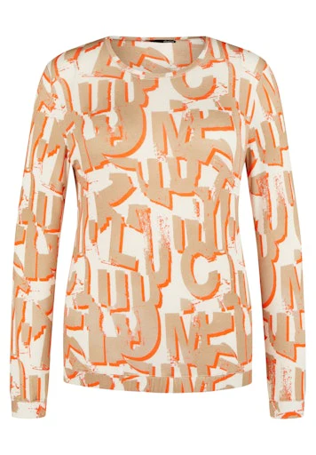 T-shirts lange mouw beige LeComte
