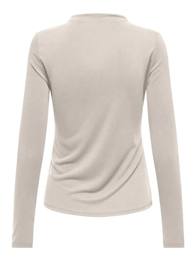 T-shirts lange mouw beige ONLY - Image 2
