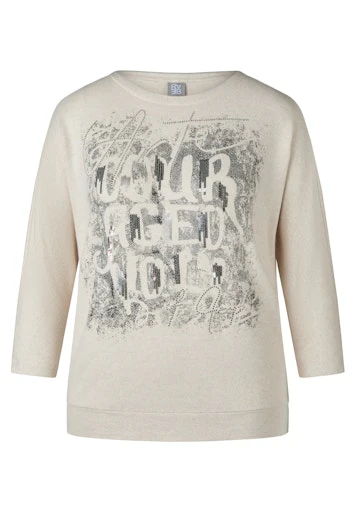 T-shirts lange mouw beige Rabe