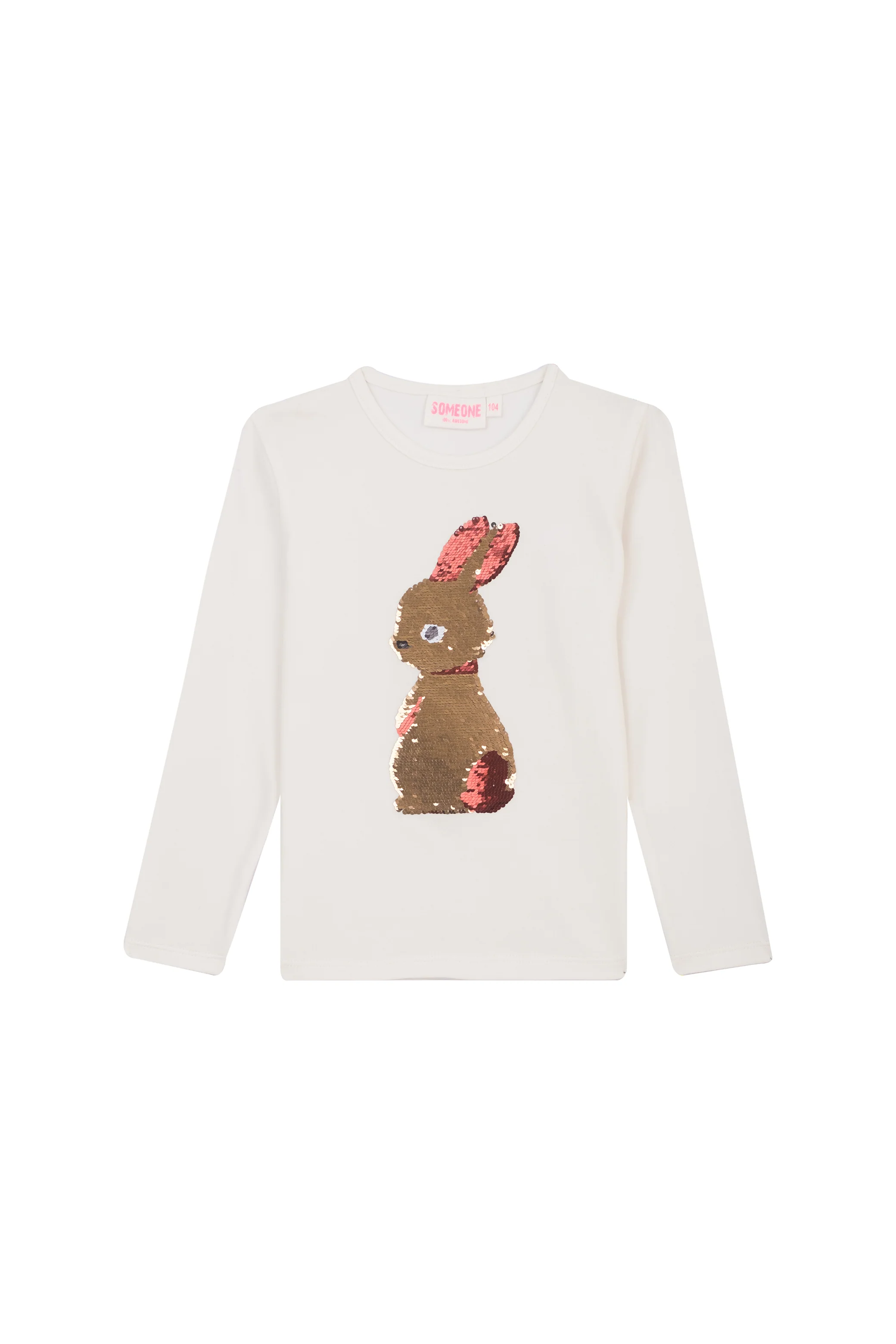 T-shirts lange mouw beige Someone