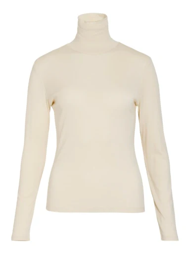 T-shirts lange mouw beige VILA