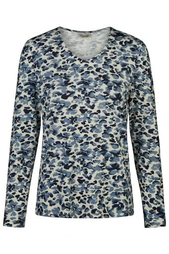 T-shirts lange mouw blauw Barbara Lebek