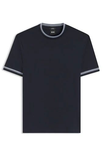 T-shirts lange mouw blauw Boss Men Black