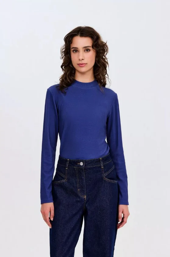 T-shirts lange mouw blauw CKS