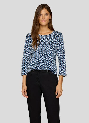 T-shirts lange mouw blauw Rabe - Image 2
