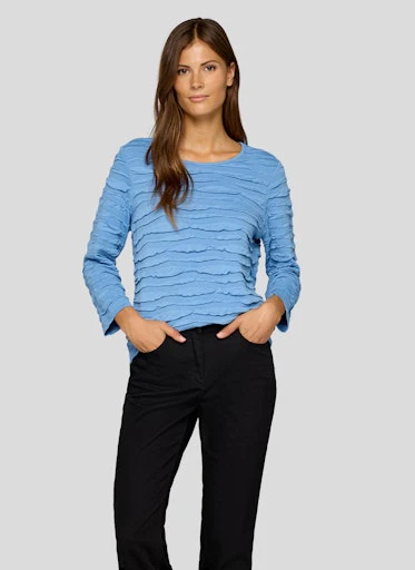 T-shirts lange mouw blauw Rabe - Image 2