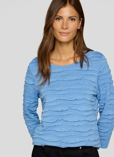 T-shirts lange mouw blauw Rabe - Image 5