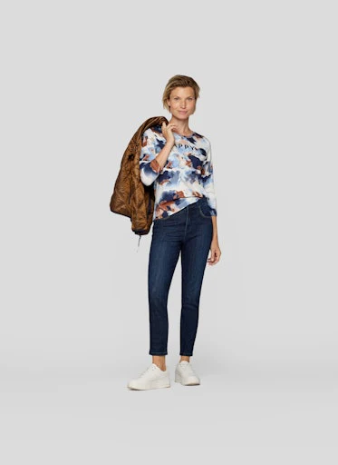 T-shirts lange mouw blauw Rabe