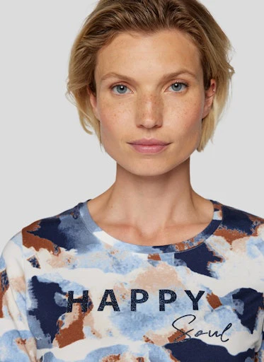 T-shirts lange mouw blauw Rabe - Image 3