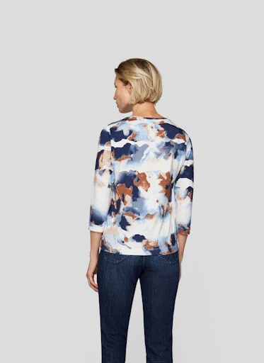 T-shirts lange mouw blauw Rabe - Image 4