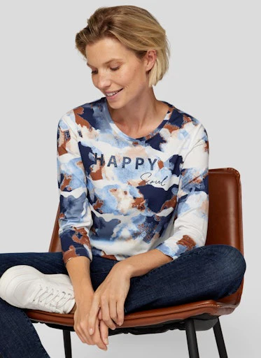 T-shirts lange mouw blauw Rabe - Image 5