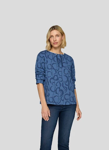 T-shirts lange mouw blauw Rabe - Image 2