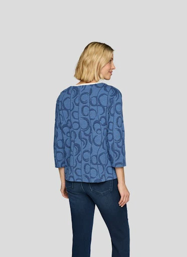 T-shirts lange mouw blauw Rabe - Image 4