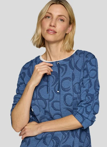 T-shirts lange mouw blauw Rabe - Image 5