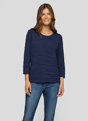 T-shirts lange mouw blauw Rabe - Image 2