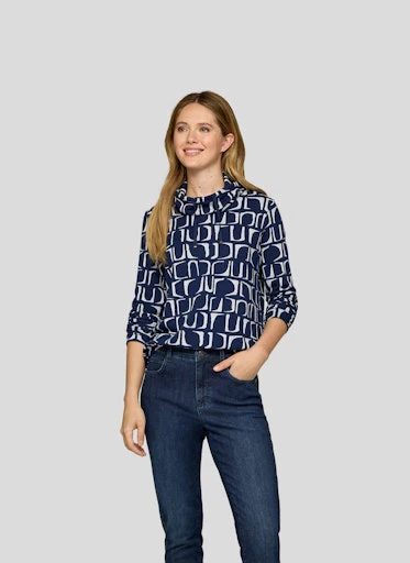 T-shirts lange mouw blauw Rabe - Image 2