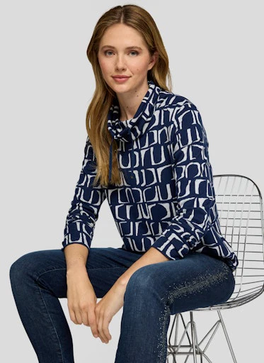 T-shirts lange mouw blauw Rabe - Image 5