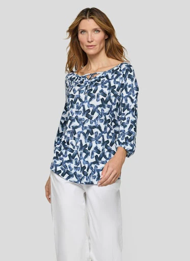 T-shirts lange mouw blauw Rabe - Image 2