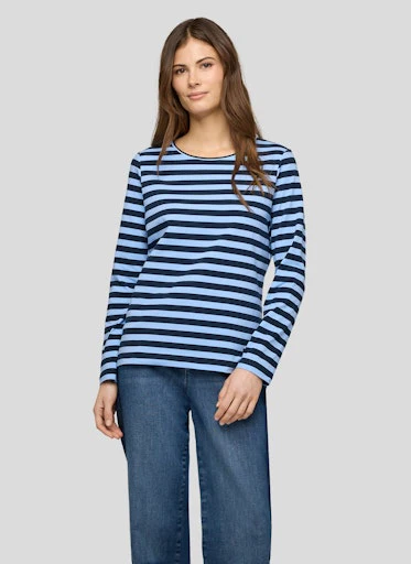 T-shirts lange mouw blauw Rabe - Image 2