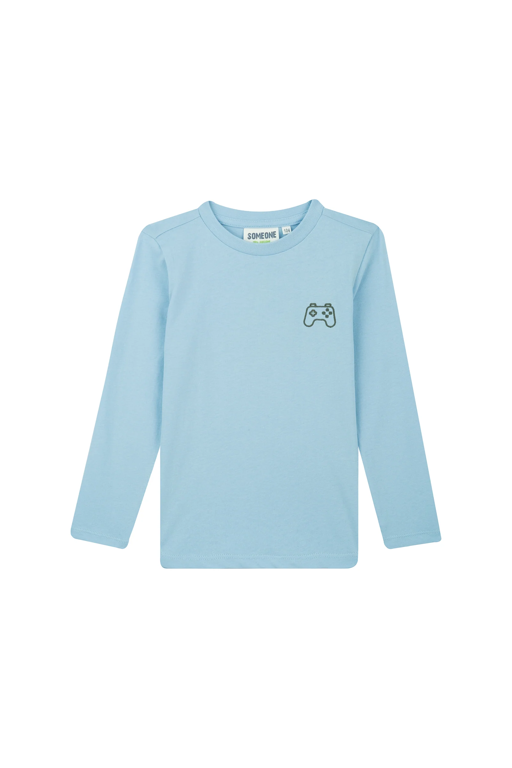 T-shirts lange mouw blauw Someone