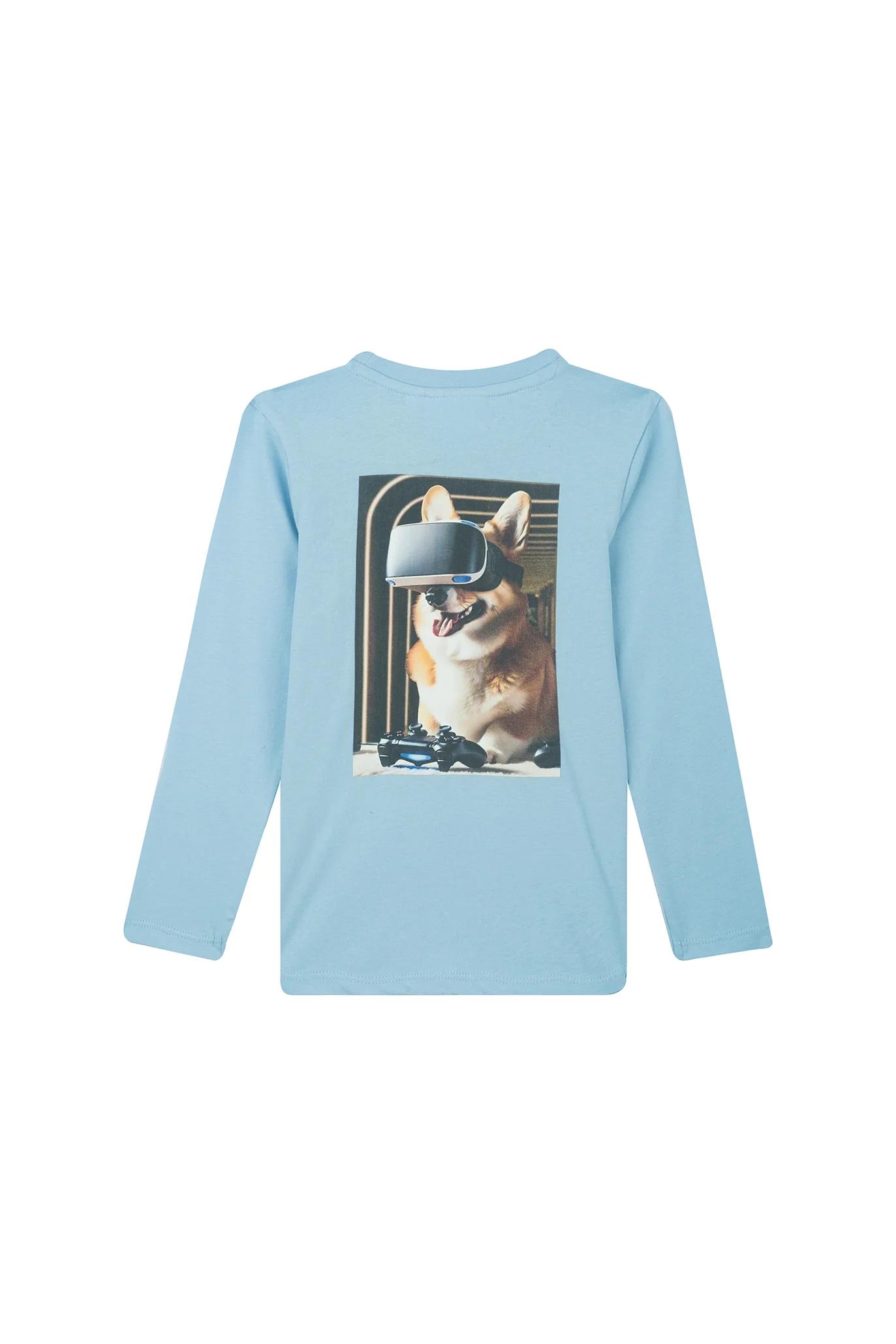 T-shirts lange mouw blauw Someone - Image 2
