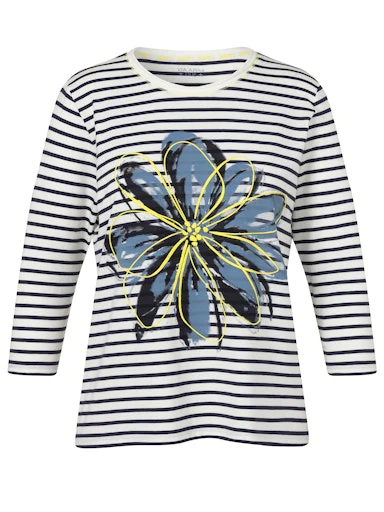T-shirts lange mouw blauw Via Appia Due