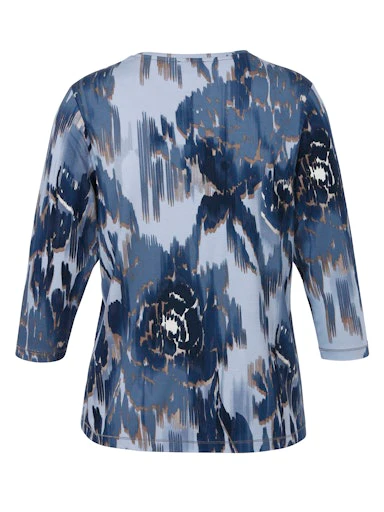 T-shirts lange mouw blauw Via Appia Due - Image 2