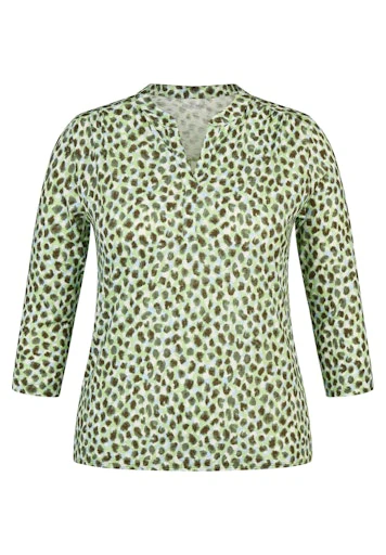 T-shirts lange mouw groen Rabe