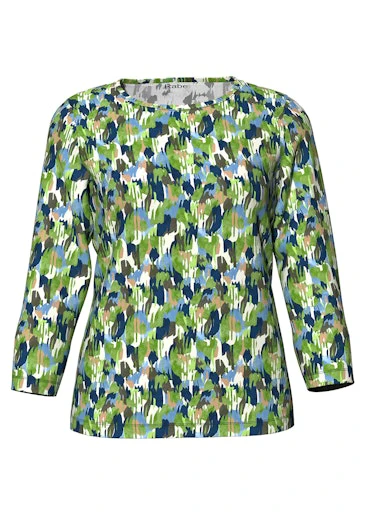 T-shirts lange mouw groen Rabe