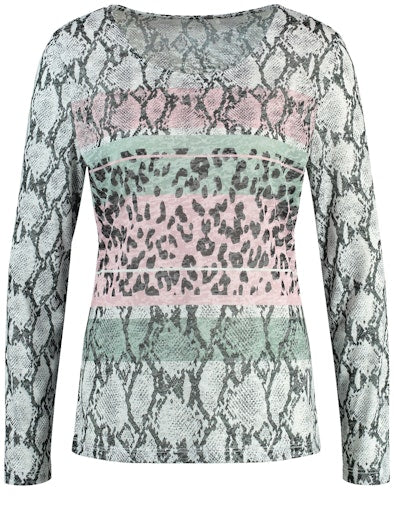 T-shirts lange mouw multicolor GERRY WEBER