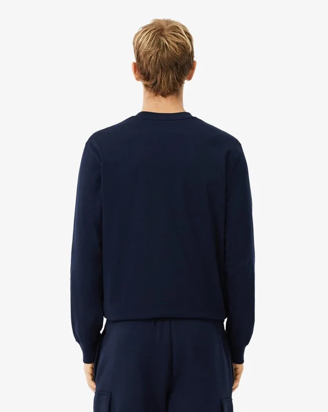 T-shirts lange mouw navy Lacoste - Image 3