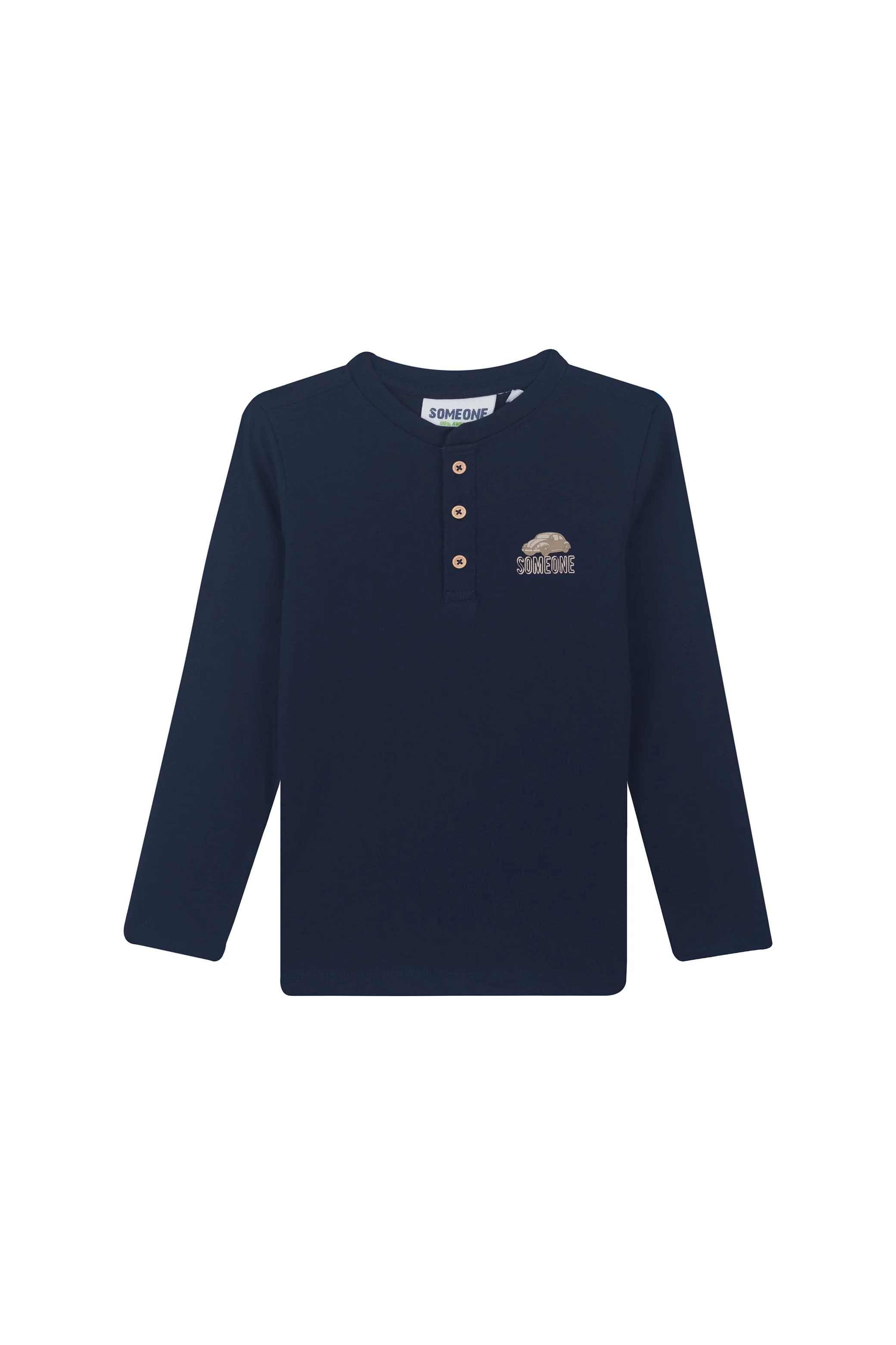 T-shirts lange mouw navy Someone