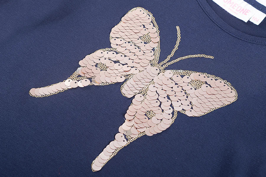 T-shirts lange mouw navy Someone - Image 2